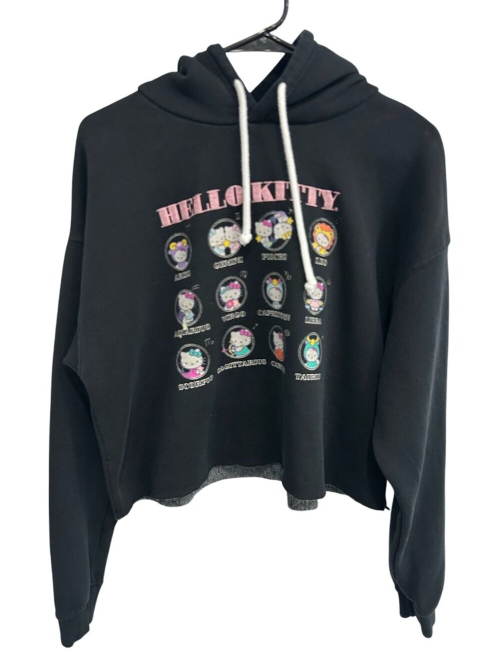 Forever 21 Hello Kitty & Friends Plus 0X Gray Hoodie Sweatshirt Celestial Kawaii